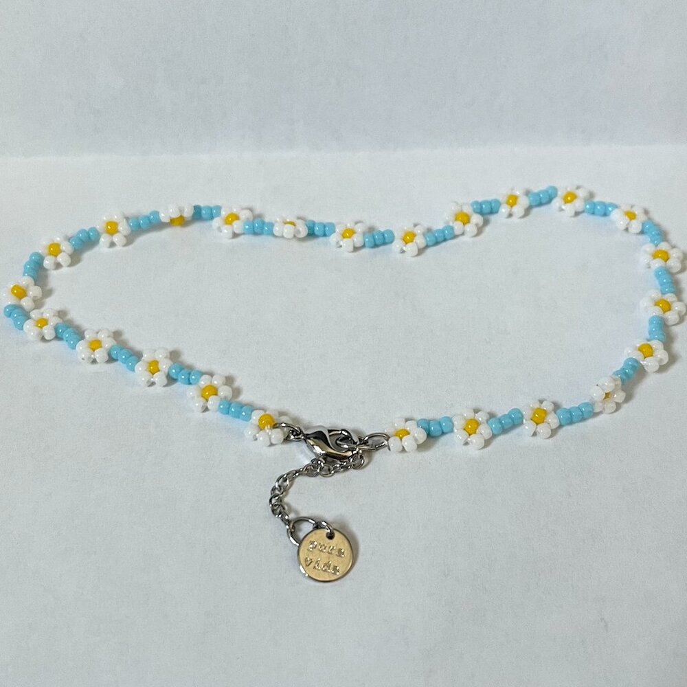 PURA VIDA Flower Seed Bead Ankle Bracelet